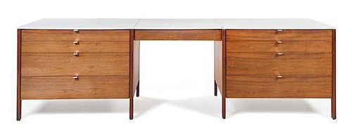 * Florence Knoll (American, b. 1917), KNOLL, 1960s, dresser, with floating desk/vanity