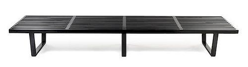 * George Nelson & Associates, HERMAN MILLER, c.1960, slat bench, model no. 4992