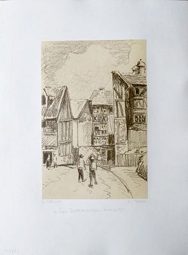 Pissarro, Camille,   1830-1903,Eugene Dutuit Road, Rouen  ,