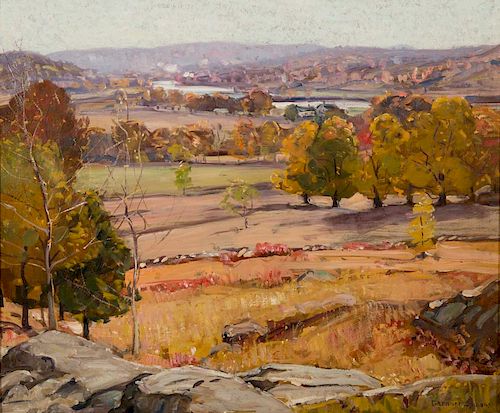 GEORGE GARDNER SYMONS, (American, 1863-1930), Fall Landscape