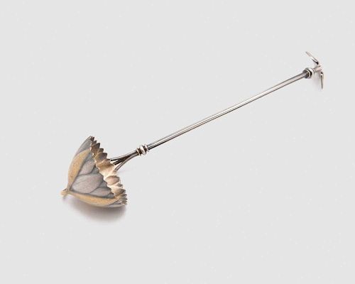 American Aesthetic Movement Silver and Silver Gilt Diminutive Ladle