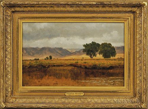 Worthington Whittredge (New York/New Jersey/Ohio, 1820-1910)      Platte River, Colorado