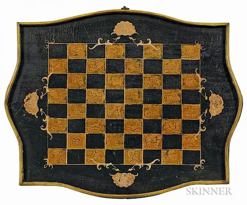 Small Shaped and Paint-decorated Checkerboard