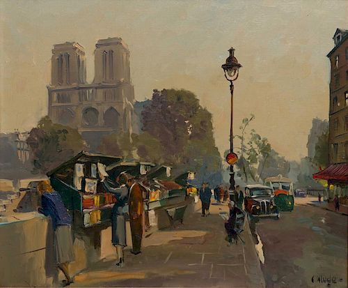 CONSTANTINE KLUGE, (French, 1912-2003), French Street Scene