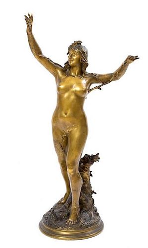 * A French Bronze Figure, Height 36 3/4 inches.