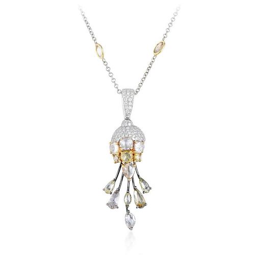 Lugano Diamond Pendant Necklace