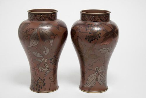 Boch Freres Keramis Art Nouveau Ceramic Vases