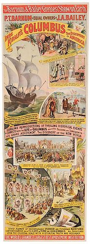 Barnum & Bailey’s Greatest Show on Earth. Imre Kiralfy’s Columbus and the Discovery of America.