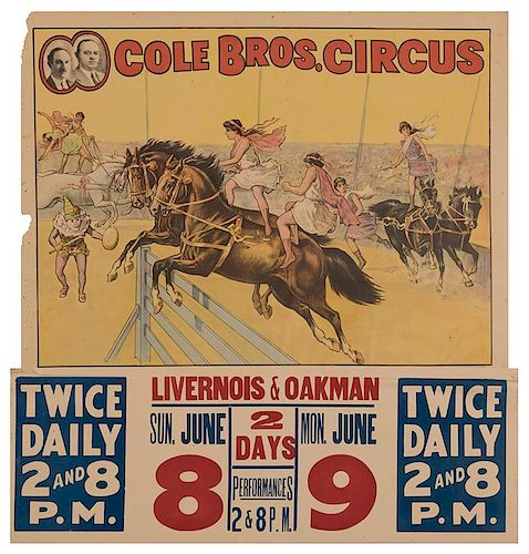 Cole Brothers Circus Hurdle Act.