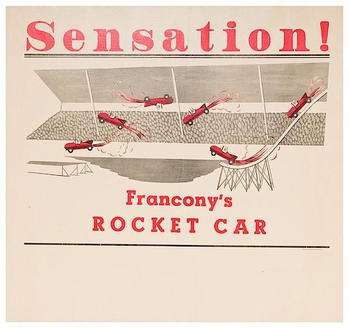 Sensation! Francony’s Rocket Car.