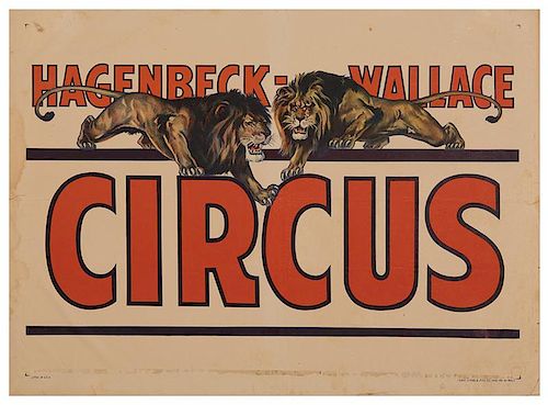 Hagenbeck-Wallace Circus Poster.
