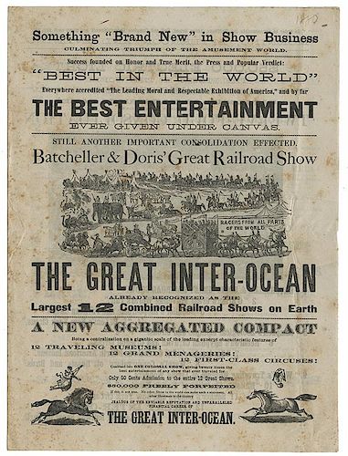 Batcheller & Doris’ Railroad Show Courier.