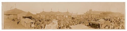 Ringling Bros. and Barnum & Bailey Sideshow Tent Panoramic Photo.