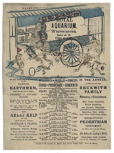Royal Aquarium Daily Program.
