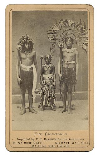 History of P.T. Barnum’s Fiji Cannibals, and a CDV.