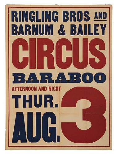 [Ringling Bros. 50th Anniversary] Ringling Bros and Barnum & Bailey Circus. Baraboo Afternoon and Night.