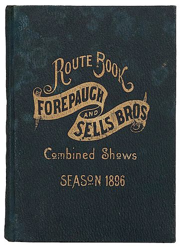 Route Book of the Adam Forepaugh and Sells Bros. Combined Shows. Season of 1896.