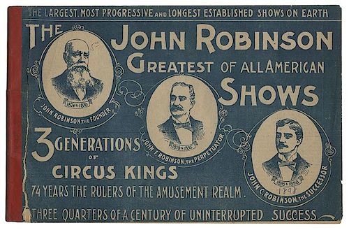 John Robinson Circus. Lot of Couriers and Broadsides.