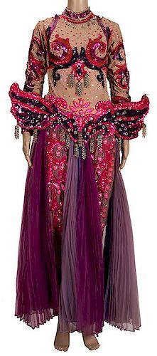 Purple and Fuchsia Scheherazade-Style Costume.