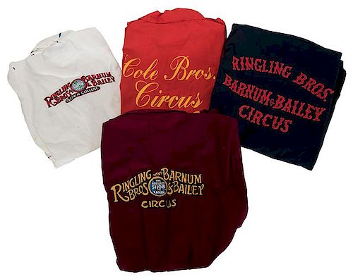 Set of Four Vintage Circus Jumpsuits.