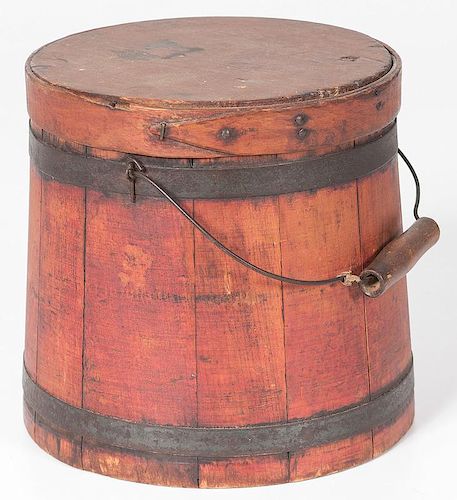 Sugar Bucket in Red Stain