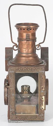Copper Carriage Lamp