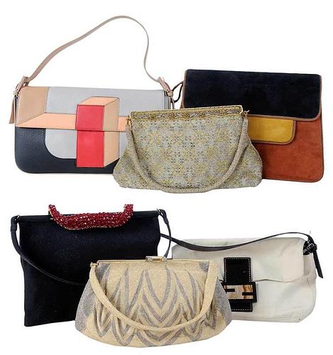 Six Designer Handbags