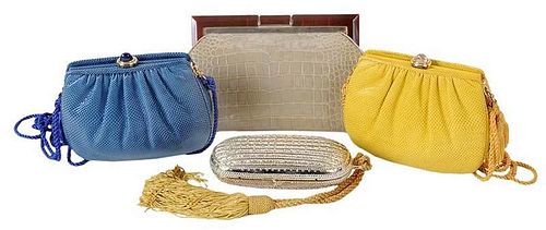 Four Judith Leiber Handbags