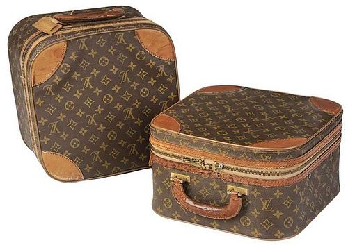 Pair of Louis Vuitton Soft Sided Cosmetic Cases
