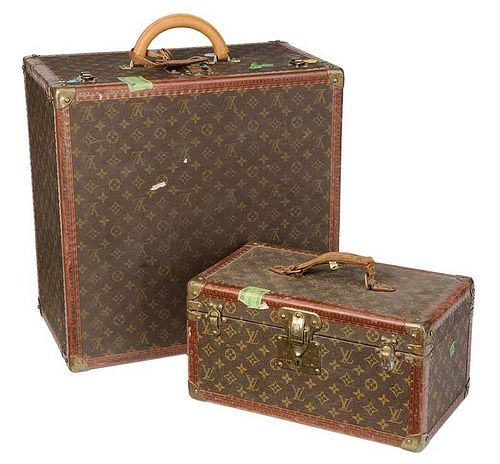 Two Louis Vuitton Travel Trunks