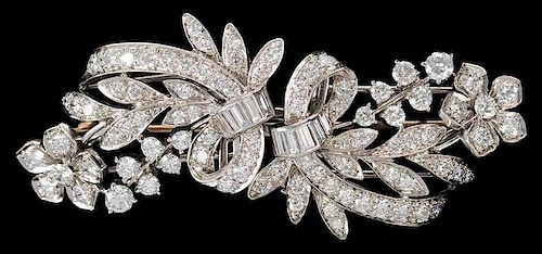 Tiffany & Co. Palladium & Diamond Brooch