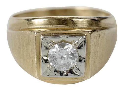 14kt. Diamond Gentleman's Ring