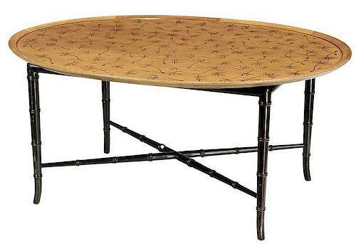 Kittinger Oval Tray Top Cocktail Table