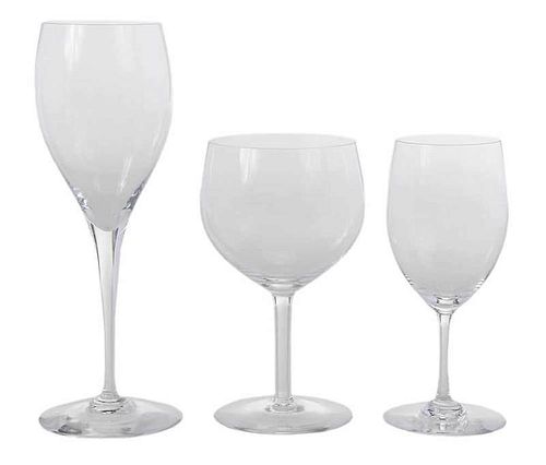 40 Baccarat Clear Wine Goblets