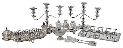 Six Pieces Silver-Plate Hollowware