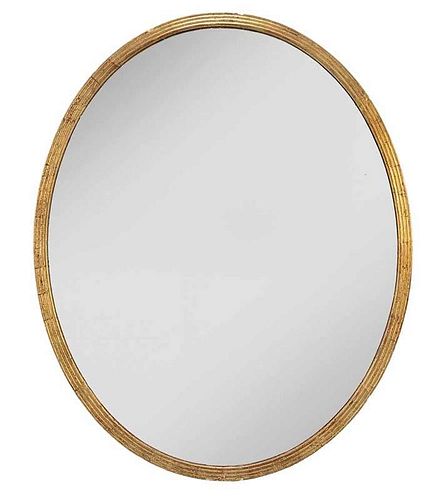 Large Scale Neoclassical Oval Mirror