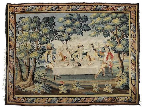 Very Large and Fine Wool Tapestry