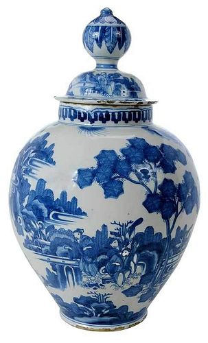 Delft Jar with Lid