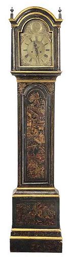 English Queen Anne Tall Case Clock
