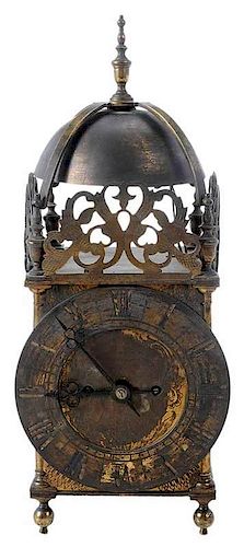English Brass Lantern Clock