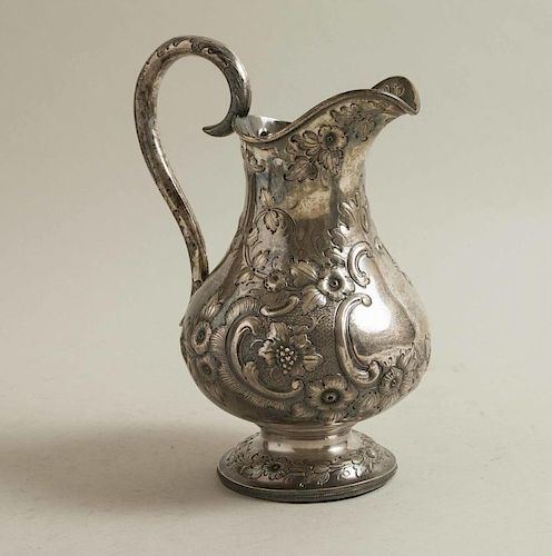 George Sharp Silver Pitcher for Bailey & Co