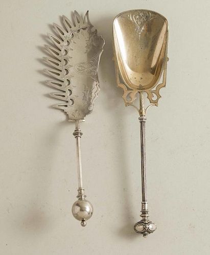 Two Silver Serving Pieces, George Sharp