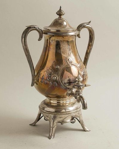 Silver Hot Water Urn, W.K. Vanderslice & Co.