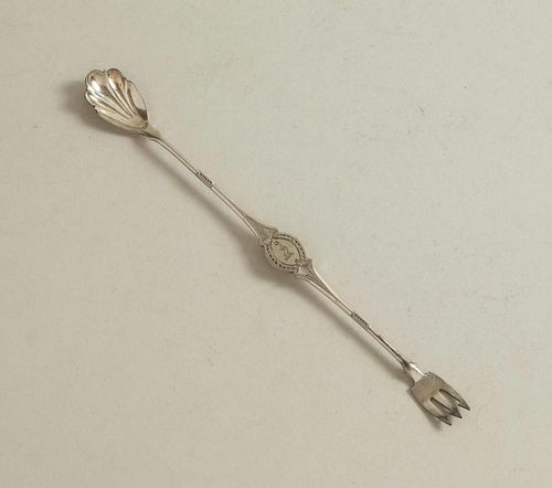 California Coin Silver Olive Spoon/Fork
