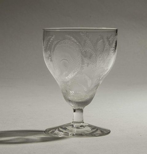 Locke Art Glass Oyster Cocktail in Oyster Pattern