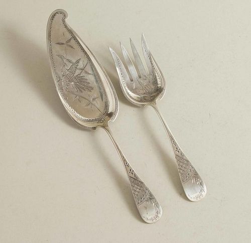 Sterling Silver Fish Service, Aesthetic Movement