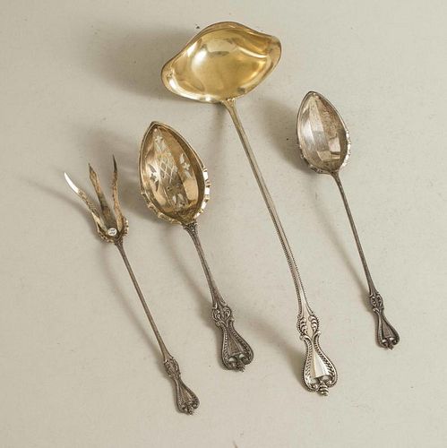 Towle Silver Ladle and Three Serving Pieces, Old Colonial