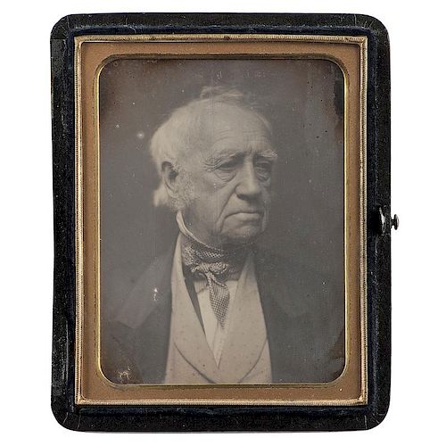 Southworth & Hawes, Quarter Plate Daguerreotype of Aged Gentleman