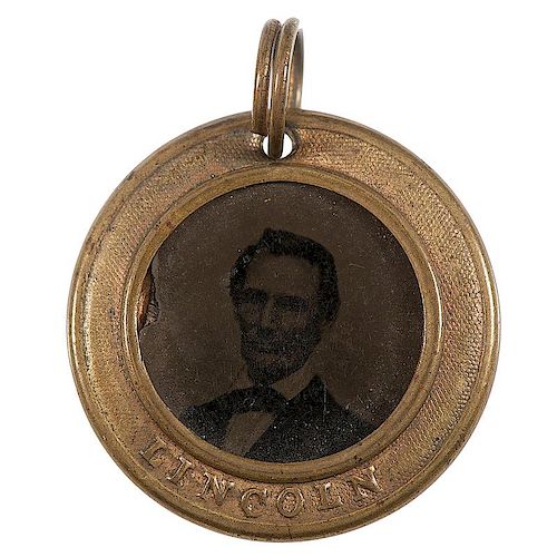Lincoln and Hamlin 1860 Campaign Ferrotype