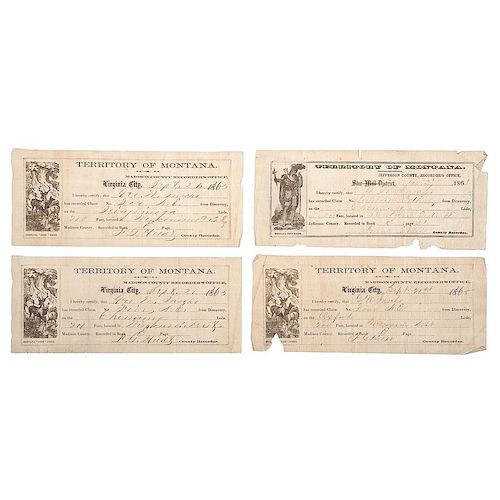 Montana Mining Claim Receipts, 1863-1866